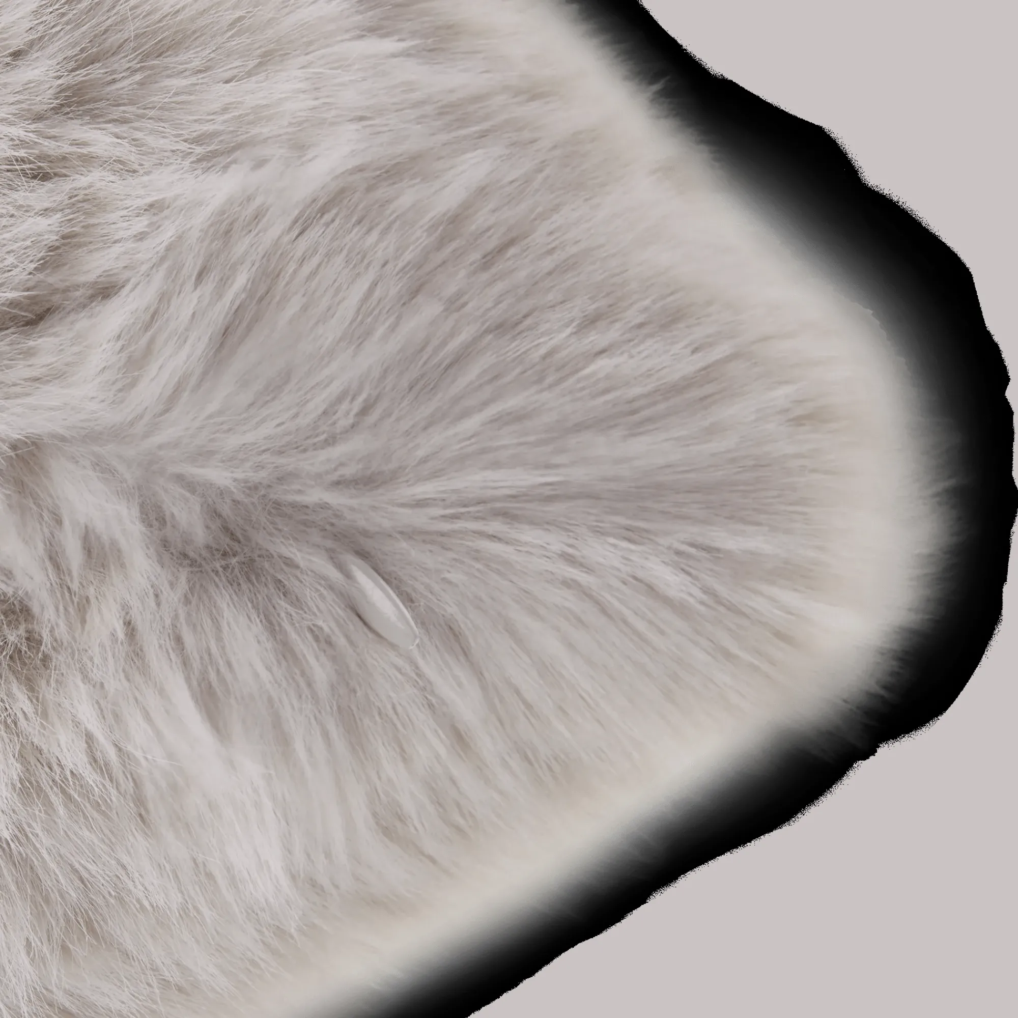 Hot Bouclair Grey Maddox Faux Fur Decorative Pillow
