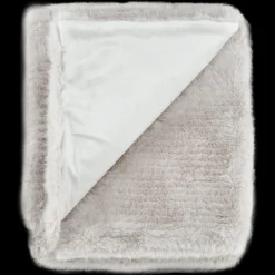 Online Bouclair Grey Maddox Faux Fur Throw