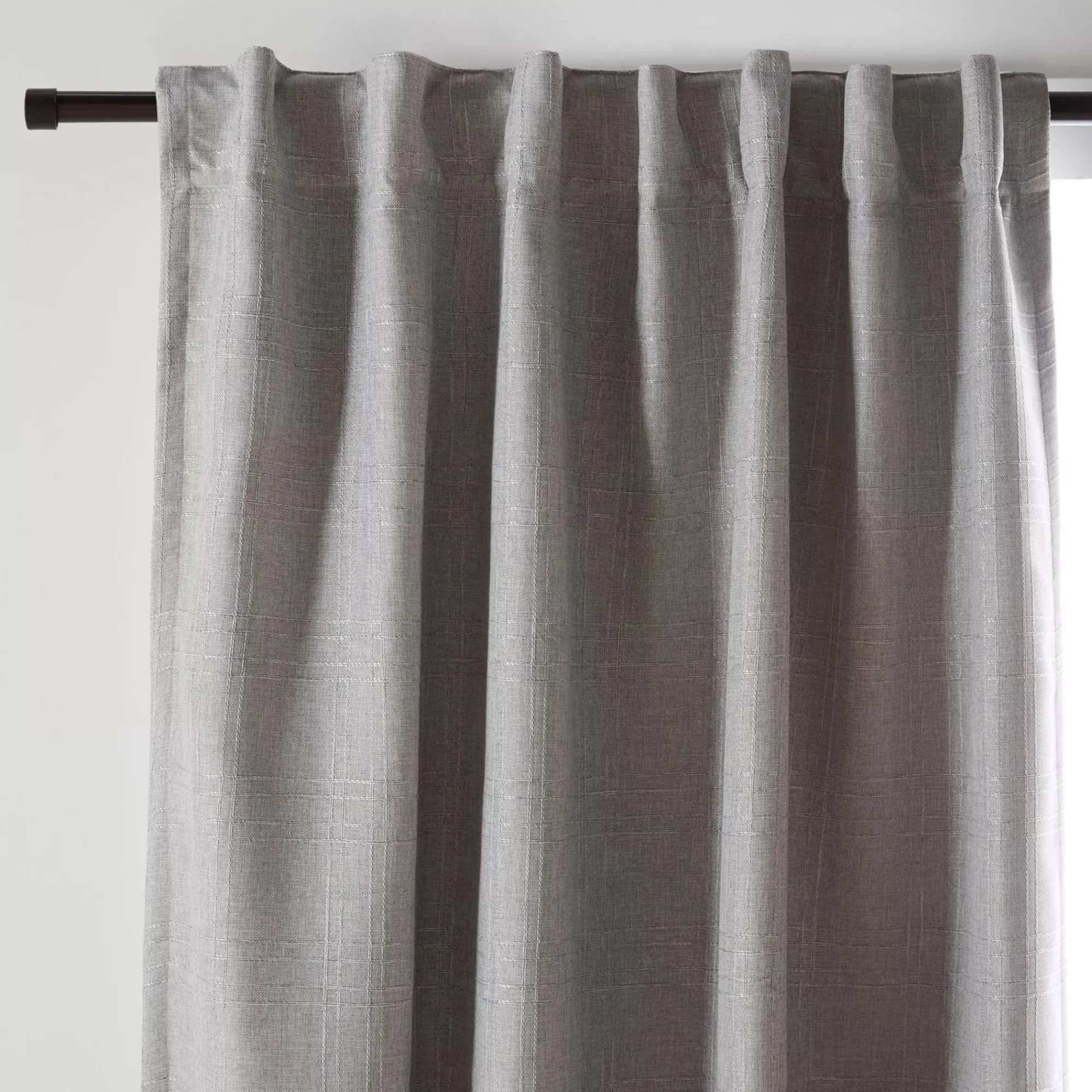 Bouclair Grey Mullins Blackout Back-Tab Curtain