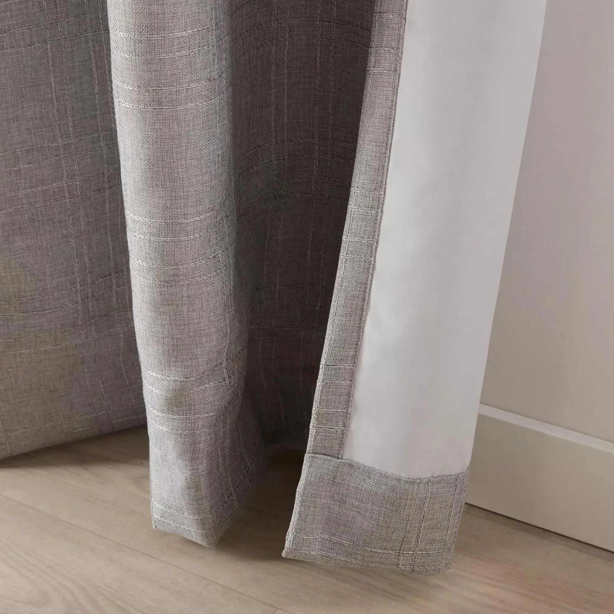 Bouclair Grey Mullins Blackout Back-Tab Curtain