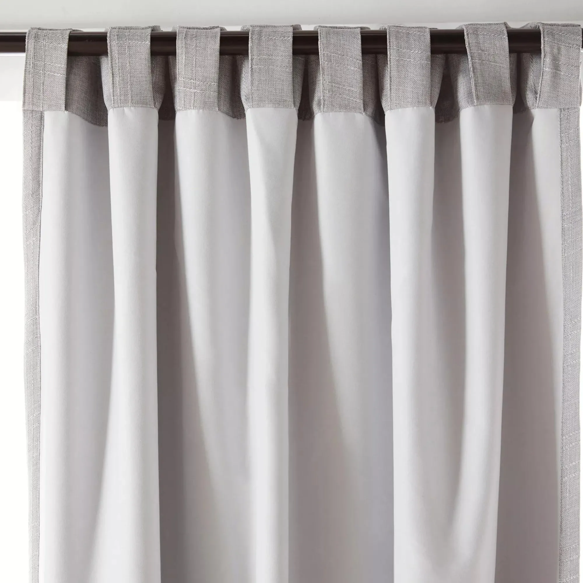 Bouclair Grey Mullins Blackout Back-Tab Curtain