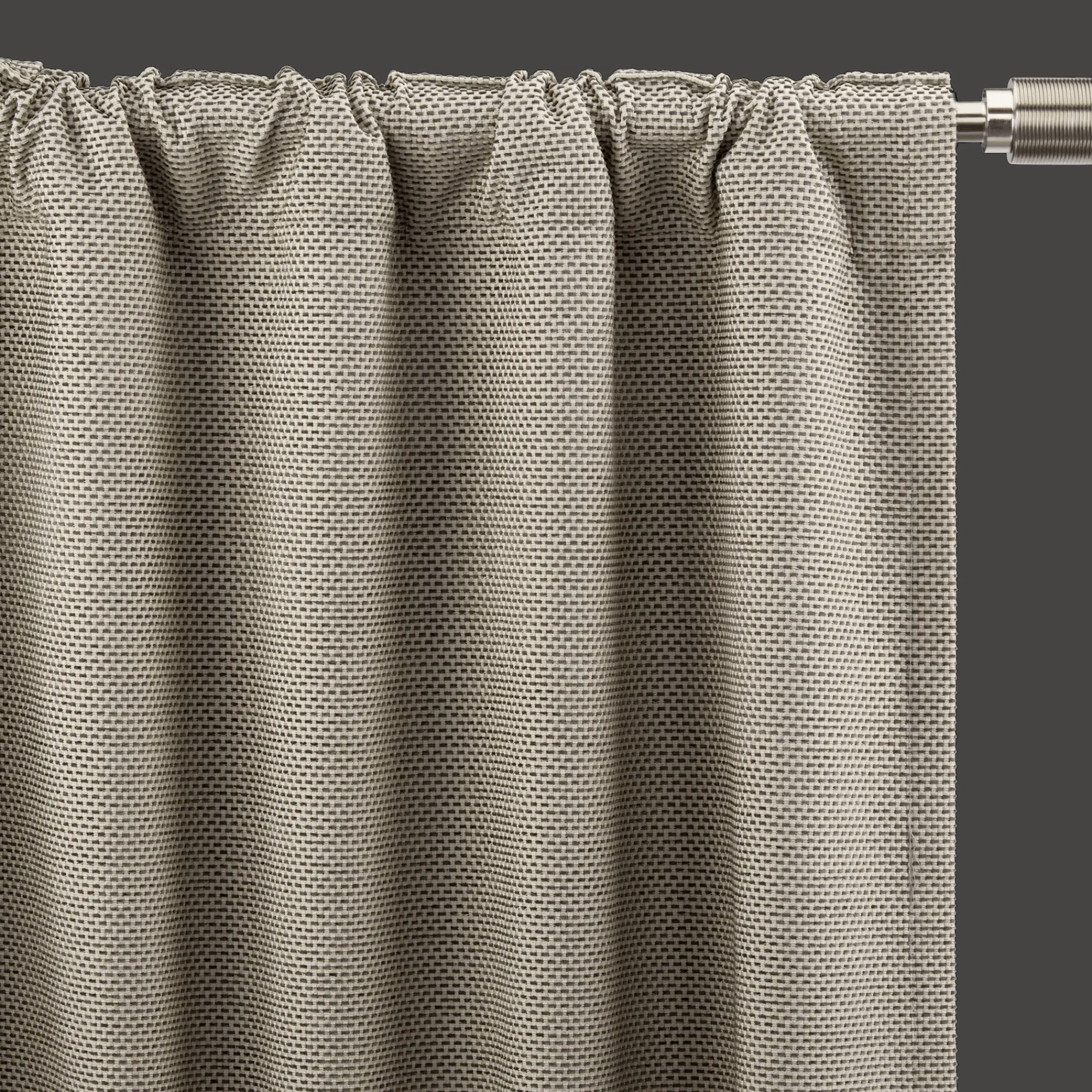 Best Bouclair Grey Ortega Blackout Back-Tab Curtain
