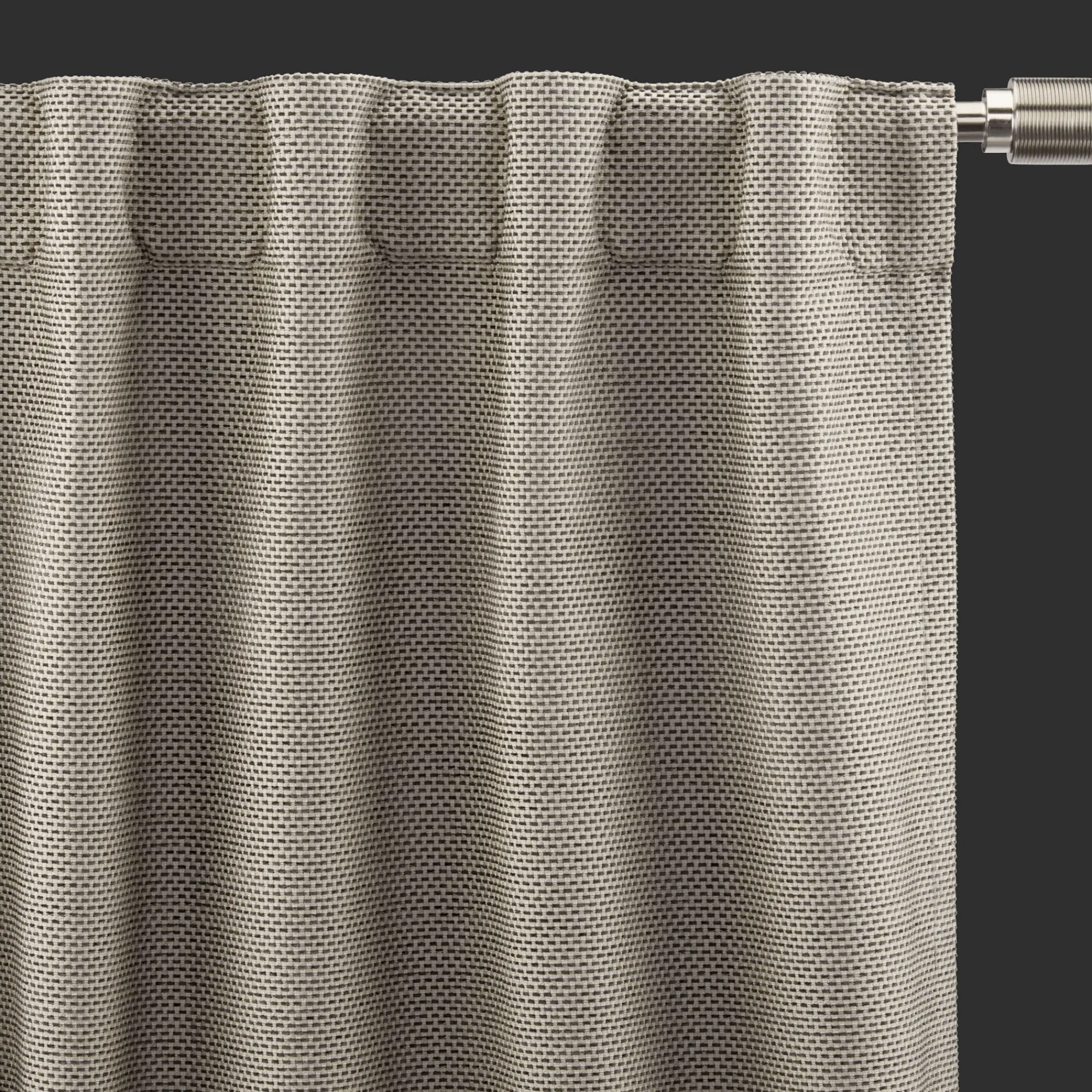 Best Bouclair Grey Ortega Blackout Back-Tab Curtain