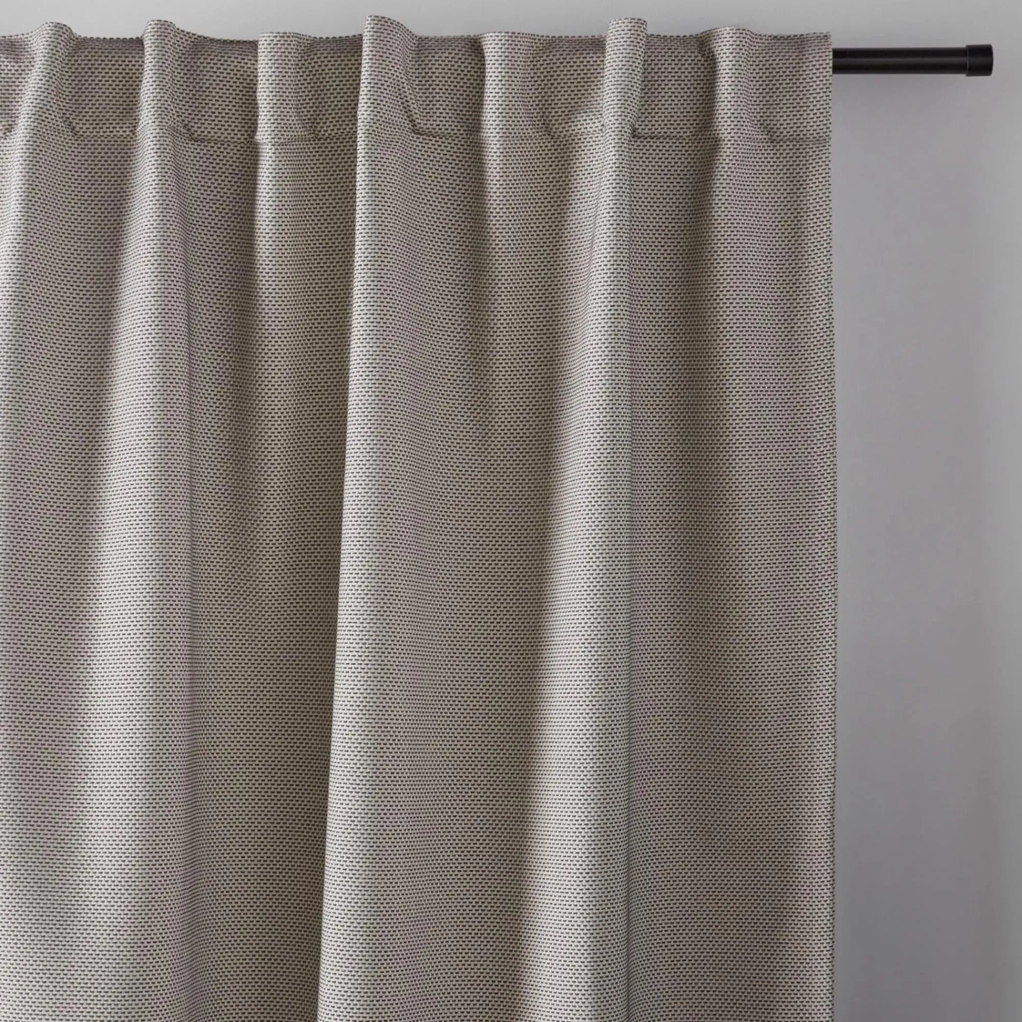 Best Bouclair Grey Ortega Blackout Back-Tab Curtain