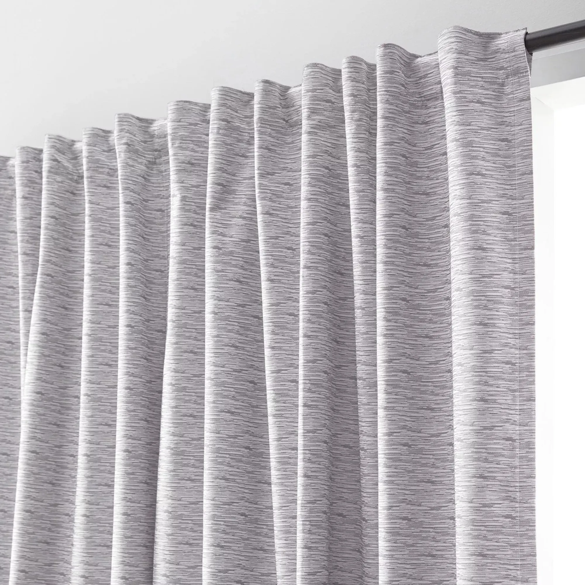 Bouclair Grey Toulouse Blackout Curtain with Hidden Backtab