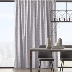 Bouclair Grey Toulouse Blackout Curtain with Hidden Backtab