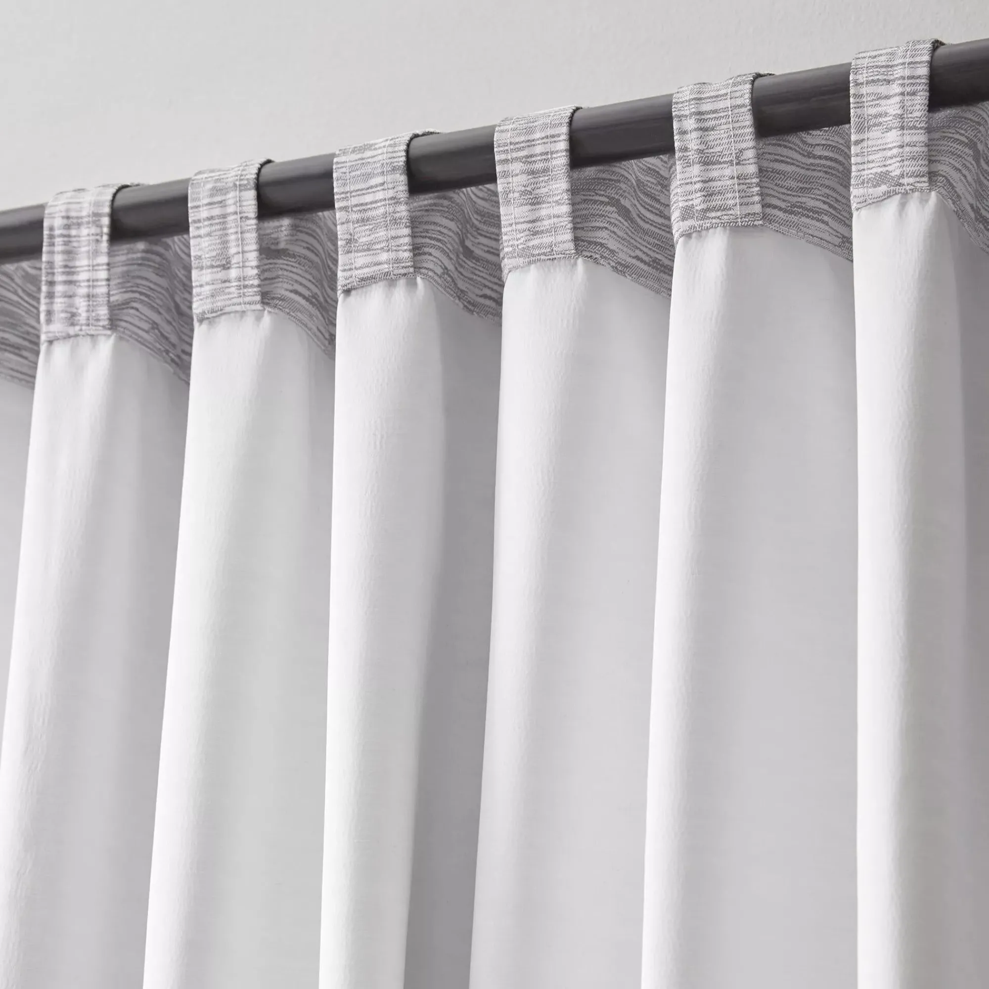 Bouclair Grey Toulouse Blackout Curtain with Hidden Backtab