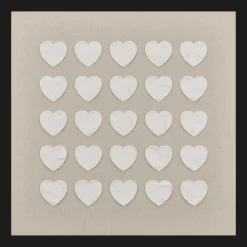 Discount Bouclair Hearts on Linen Canvas