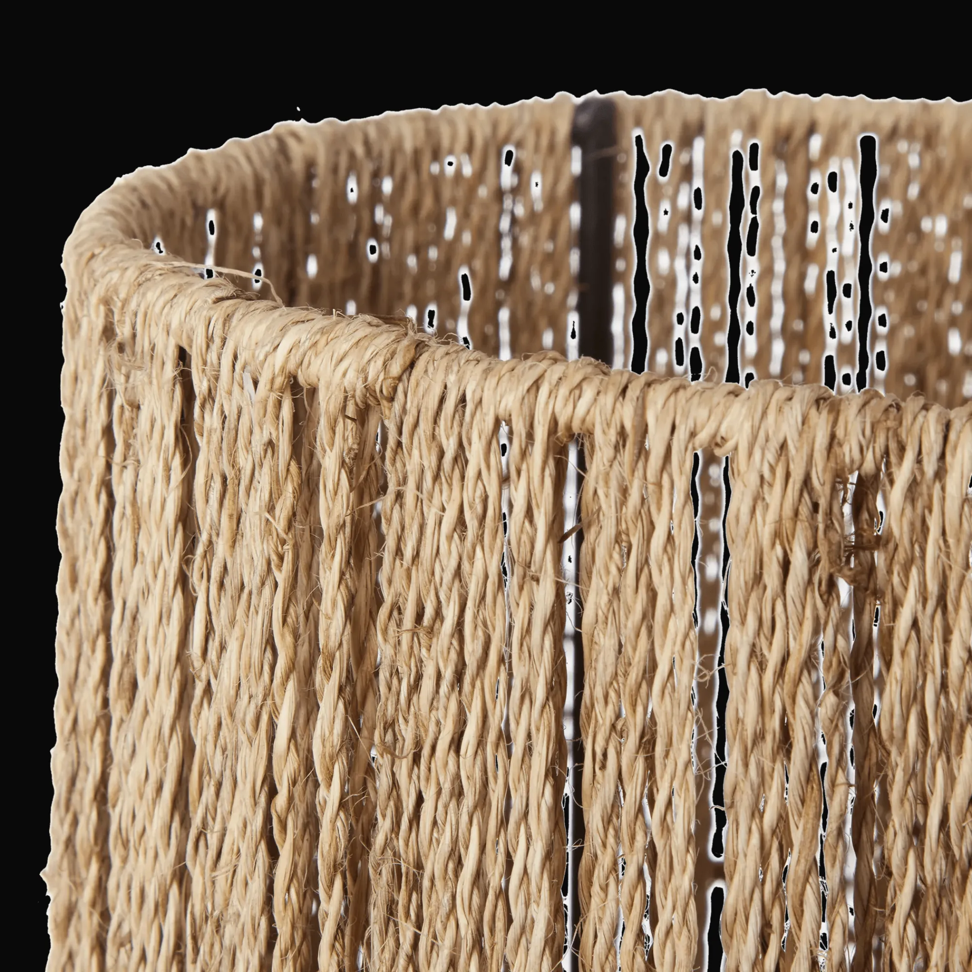 Best Bouclair Hemp Rope Tube Floor Lamp