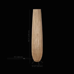 Best Bouclair Hemp Rope Tube Floor Lamp