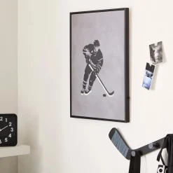 Hot Bouclair Hockey Player LED Wall art