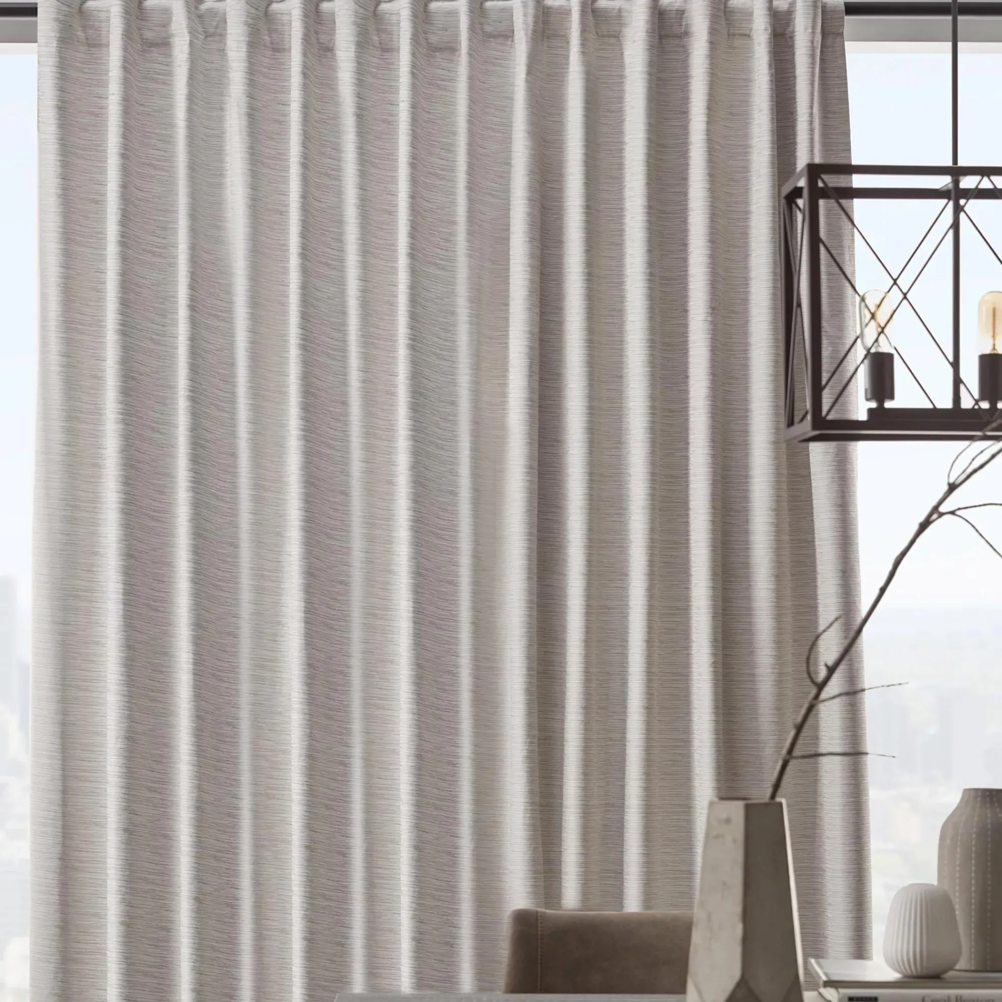 Sale Bouclair Ivory Toulouse Blackout Curtain with Hidden Backtab