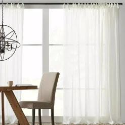 New Bouclair Jessica Tie Top Sheer Curtain