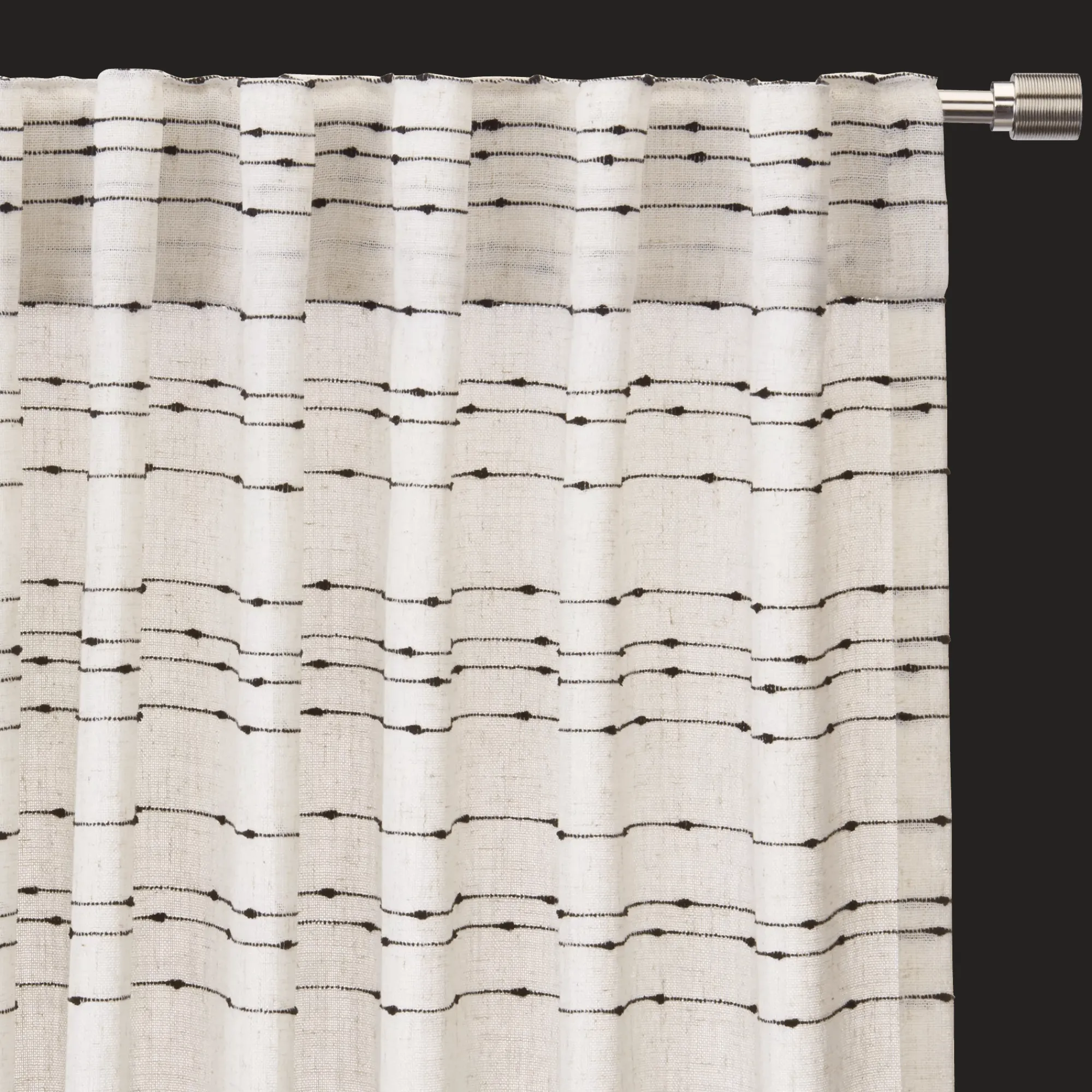 New Bouclair Jocas Back-Tab/Rod-Pocket Curtain