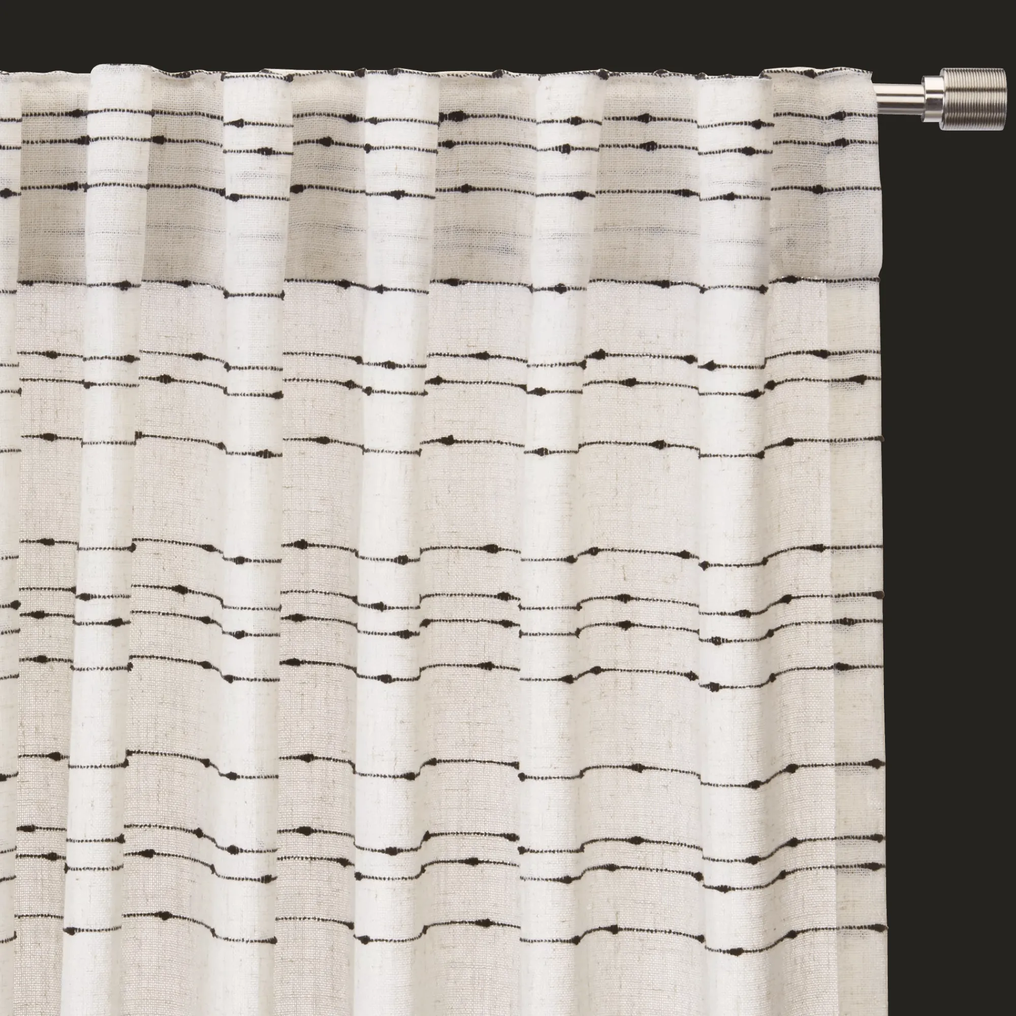 New Bouclair Jocas Back-Tab/Rod-Pocket Curtain