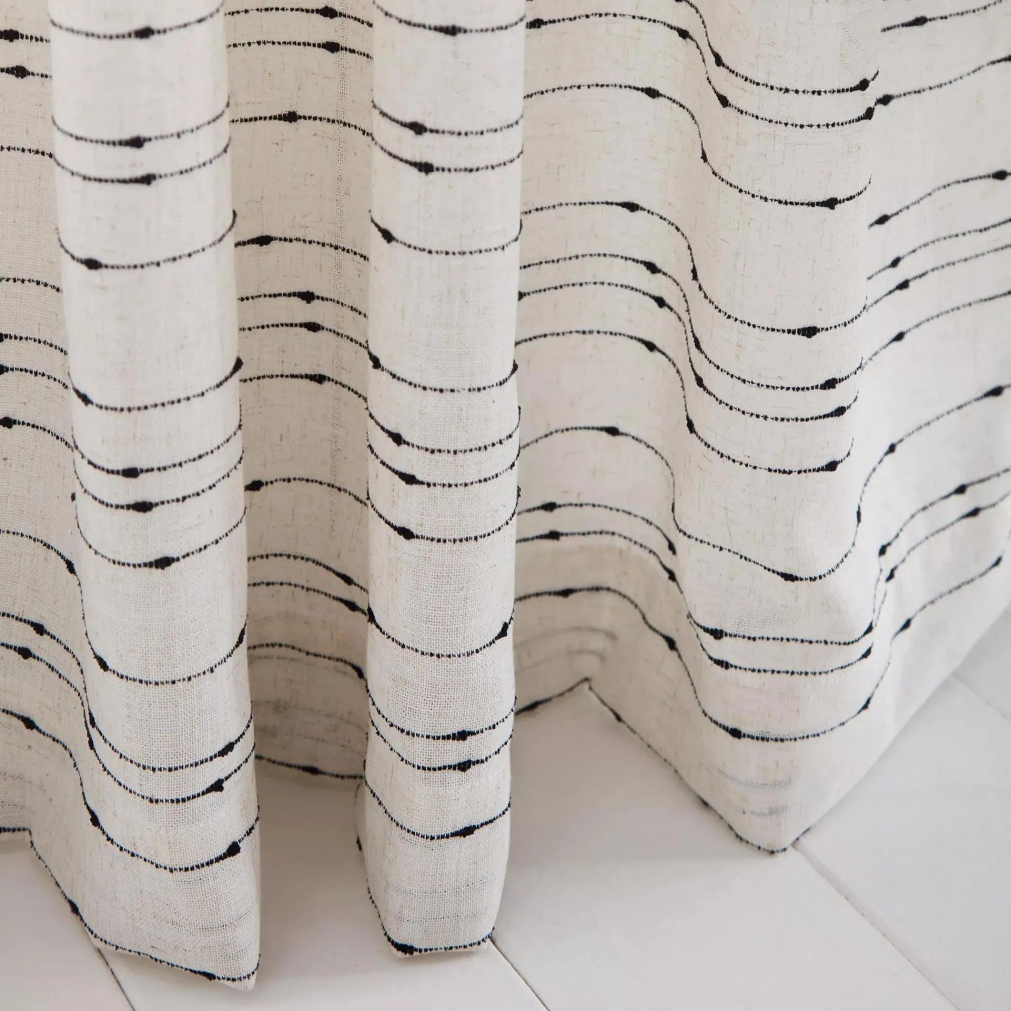 New Bouclair Jocas Back-Tab/Rod-Pocket Curtain