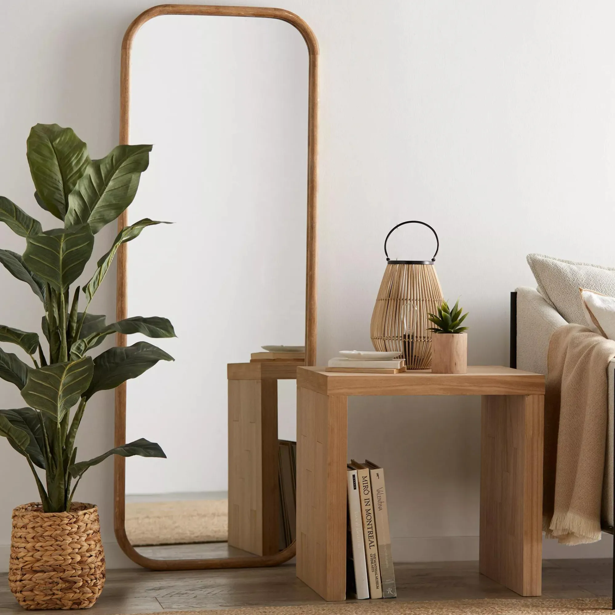 Bouclair Large Ficus in Rattan Pot