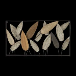 Hot Bouclair Leaf Wood & Metal Wall Art