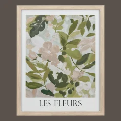 Outlet Bouclair Les Fleurs Printed Framed Art