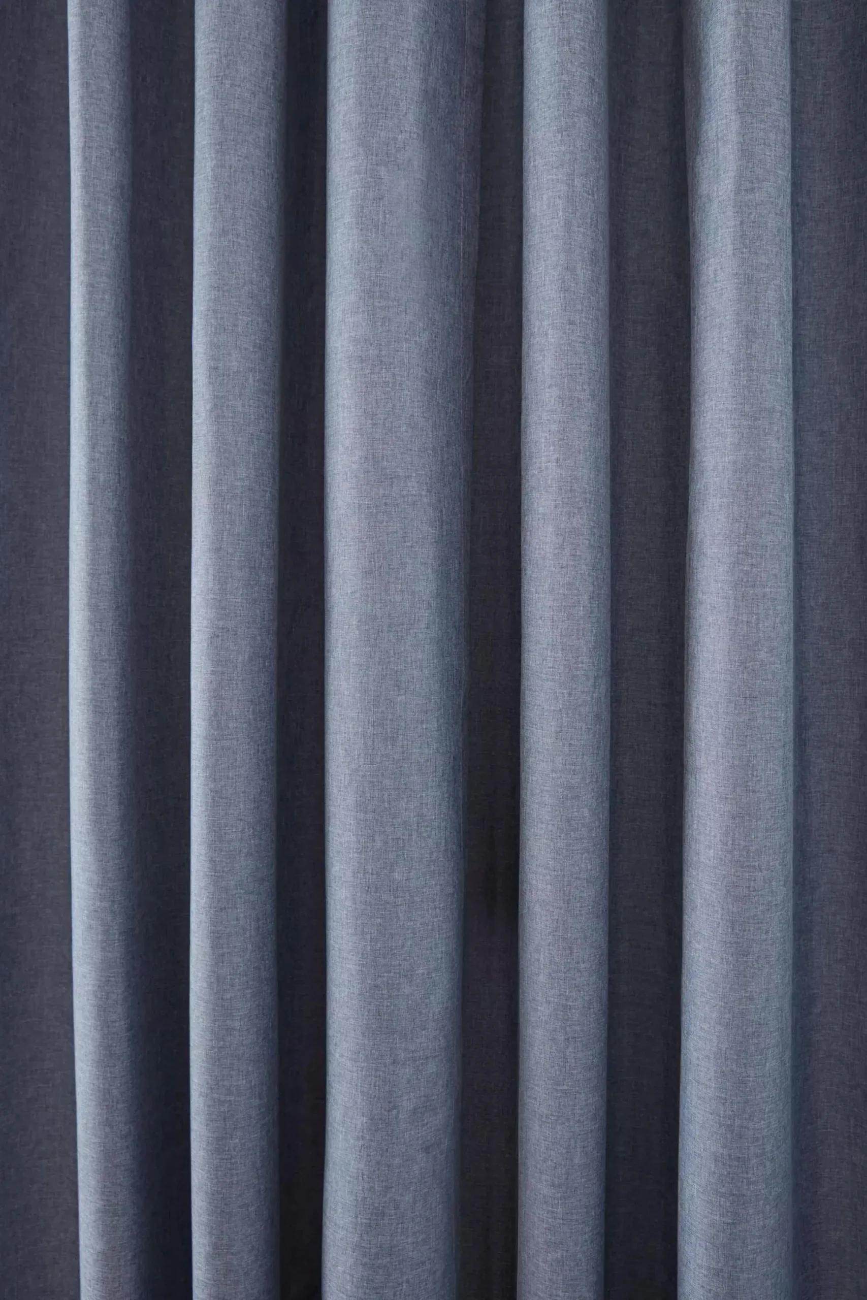 Discount Bouclair Light Grey Chambray Blackout Curtain