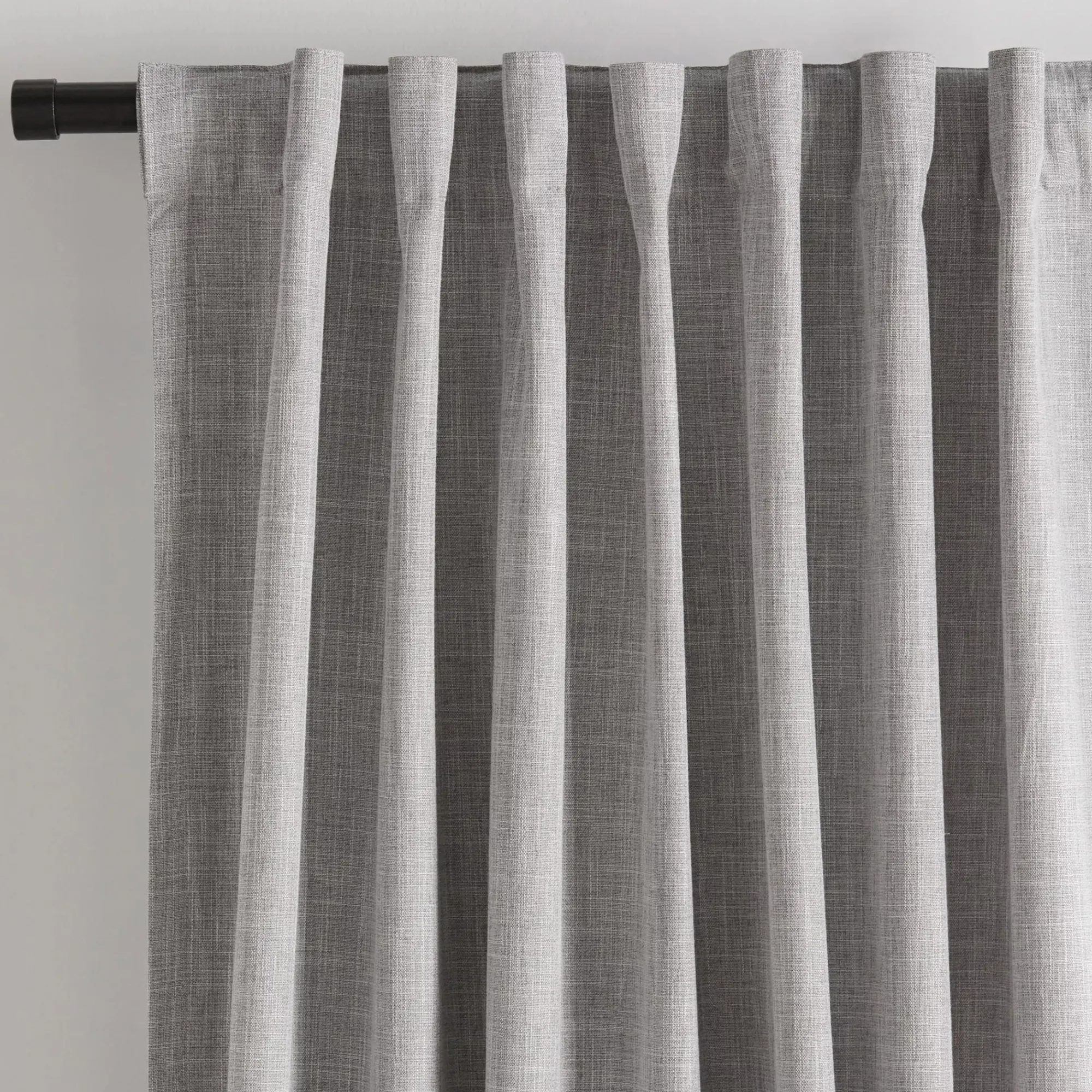 Hot Bouclair Light Grey Chita Back Tab Blackout Curtain