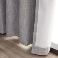Sale Bouclair Light Grey Chita Blackout Curtain