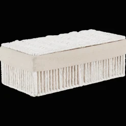 Discount Bouclair Linen Basket with Lid