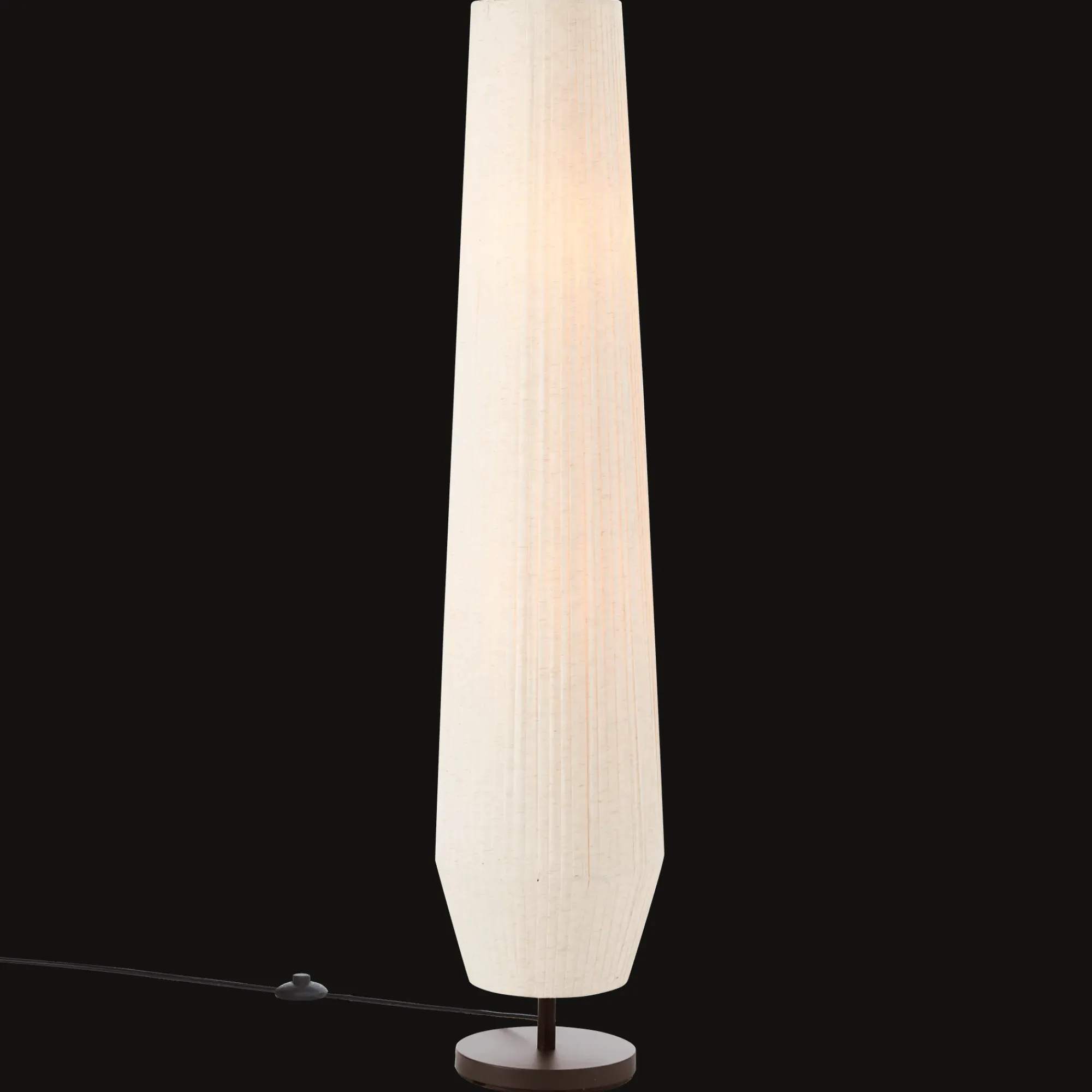 Sale Bouclair Linen Tube Floor Lamp