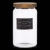 Sale Bouclair Long Glass Jar with Wooden Lid