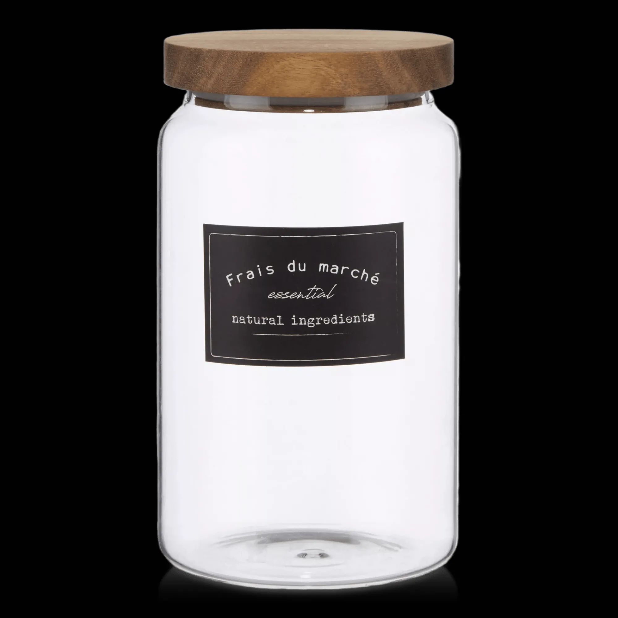 Sale Bouclair Long Glass Jar with Wooden Lid