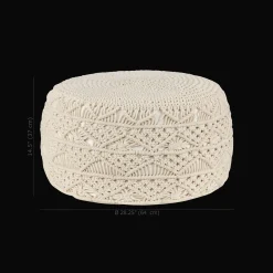Outlet Bouclair Macrame Ottoman