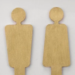 Hot Bouclair Man & Woman Silhouette Gold Wall Art