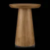 Clearance Bouclair Mango Wood Hourglass Side Table