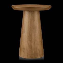 Clearance Bouclair Mango Wood Hourglass Side Table