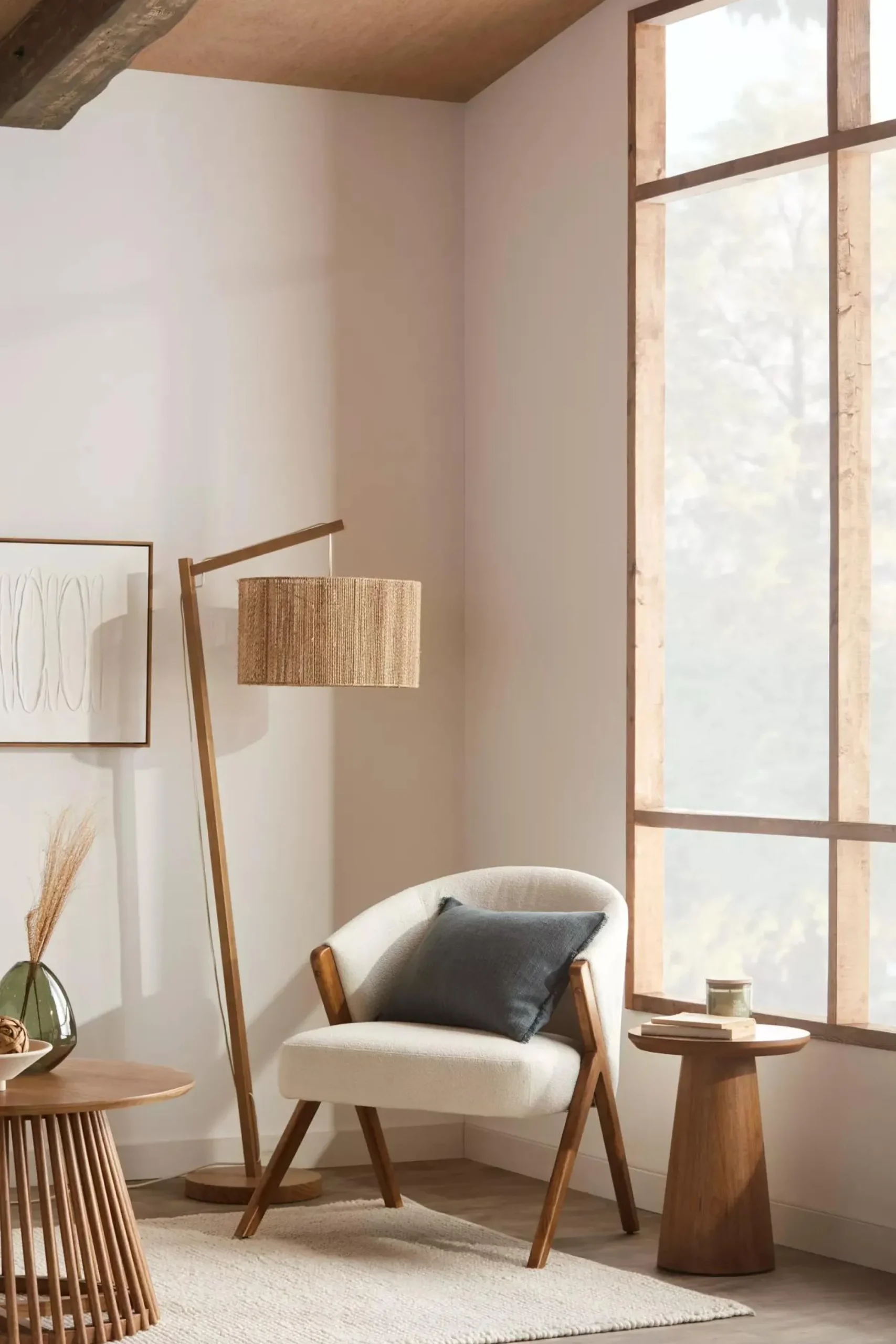 Clearance Bouclair Mango Wood Hourglass Side Table