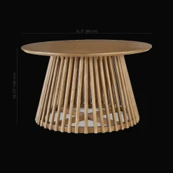 Online Bouclair Mango Wood Openwork Coffee Table