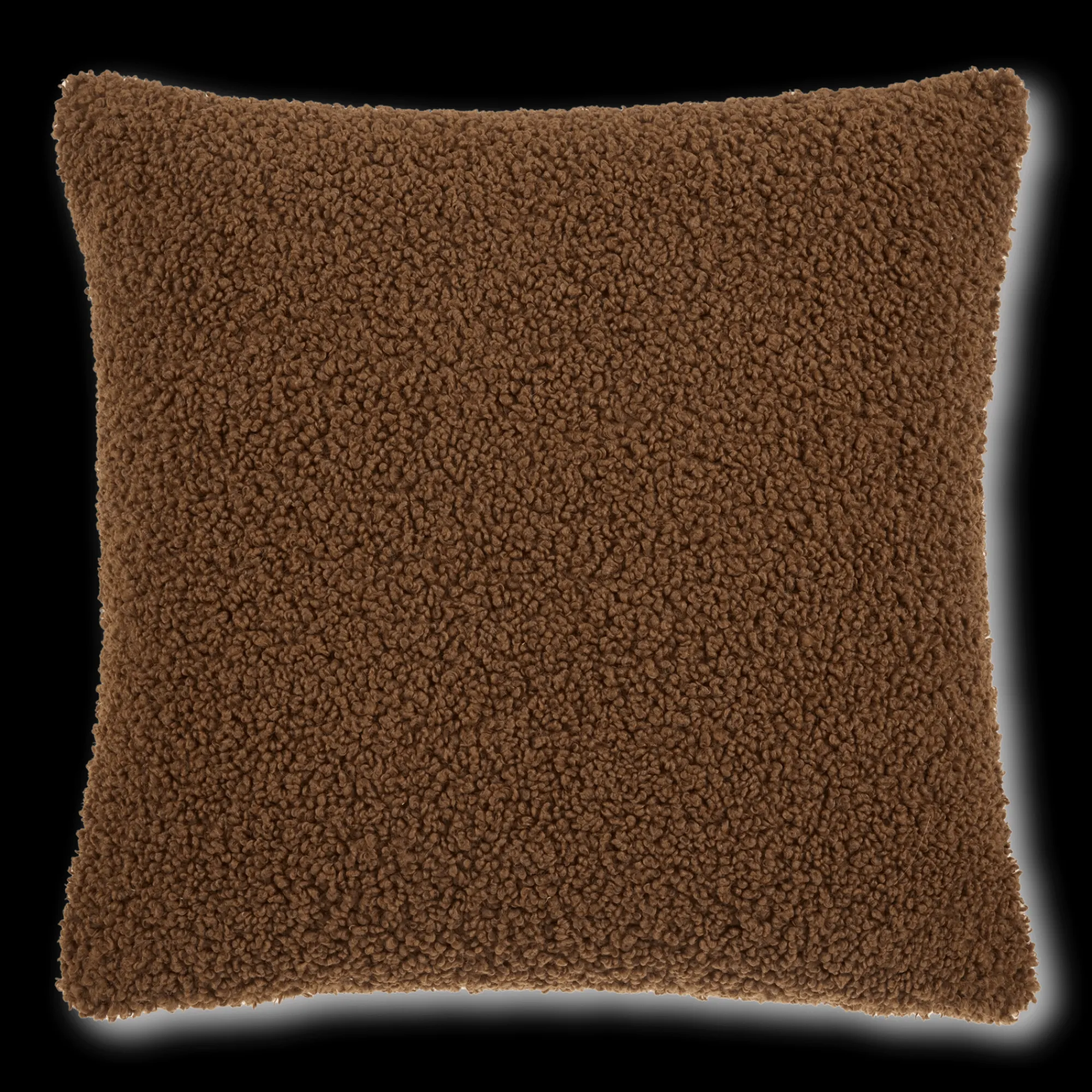 Best Bouclair Medium Brown Doodle Boucle Decorative Throw Pillow