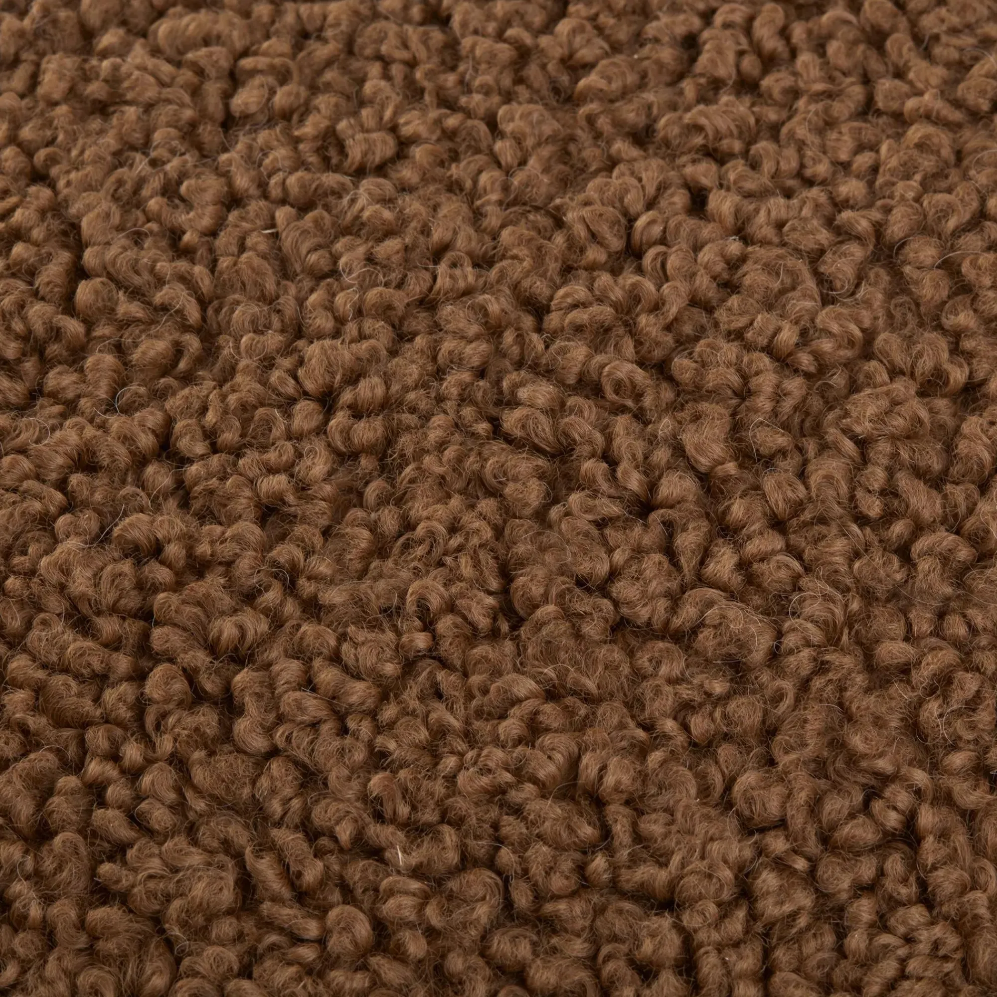 Best Bouclair Medium Brown Doodle Boucle Decorative Throw Pillow