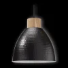 Best Bouclair Metal and Wood Ceiling Lamp