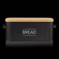 Best Bouclair Metal Bread Box with Bamboo Lid