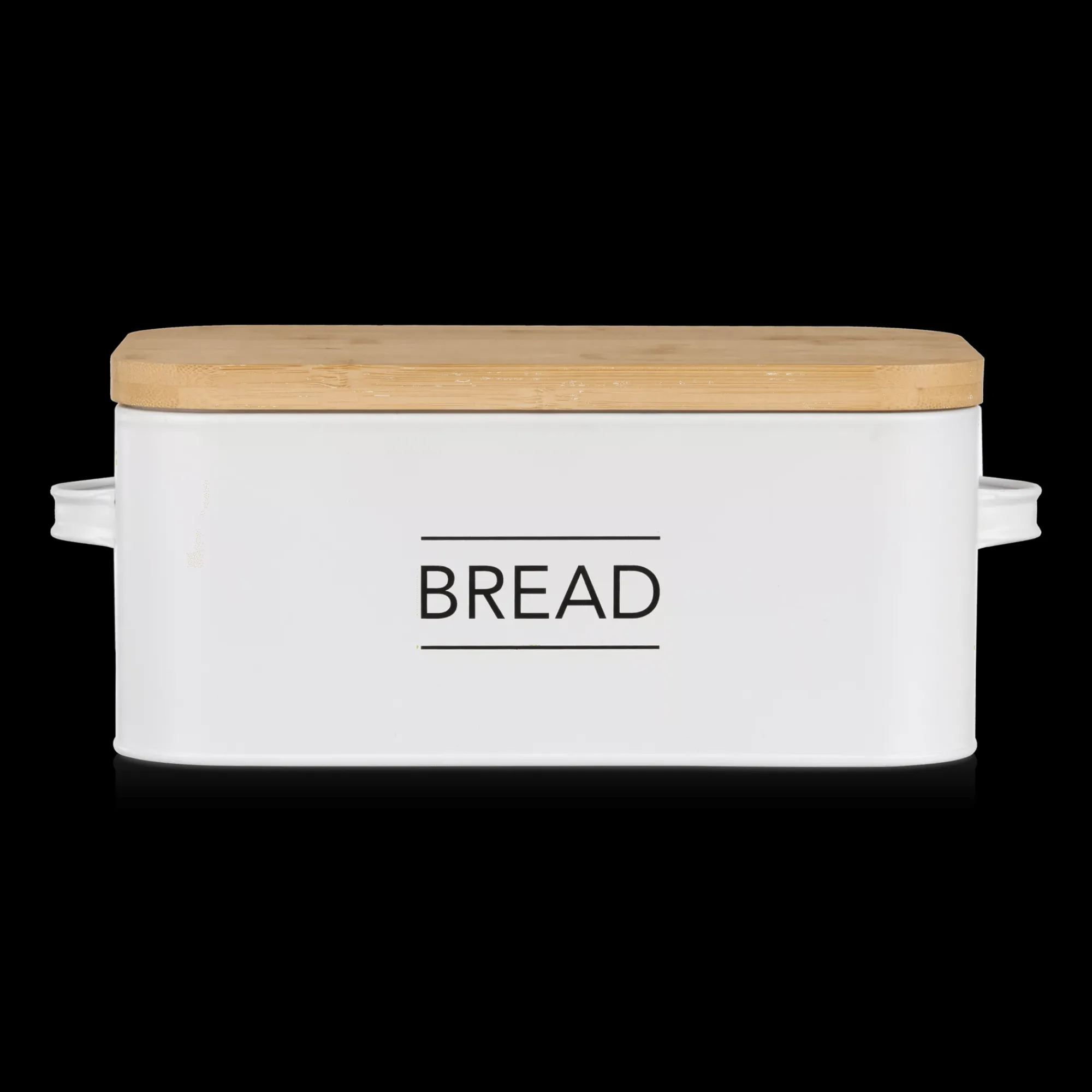 Clearance Bouclair Metal Bread Box with Bamboo Lid