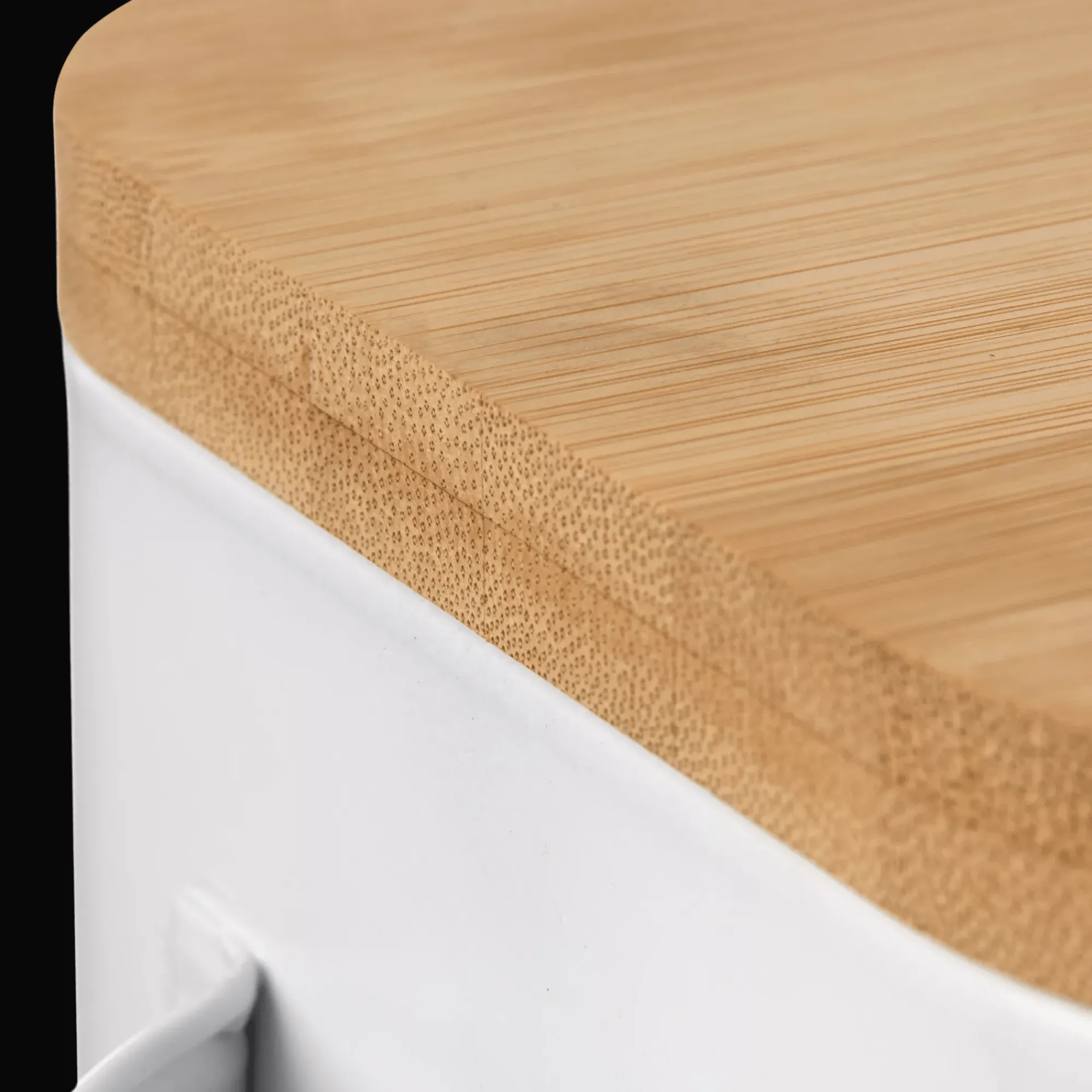 Clearance Bouclair Metal Bread Box with Bamboo Lid