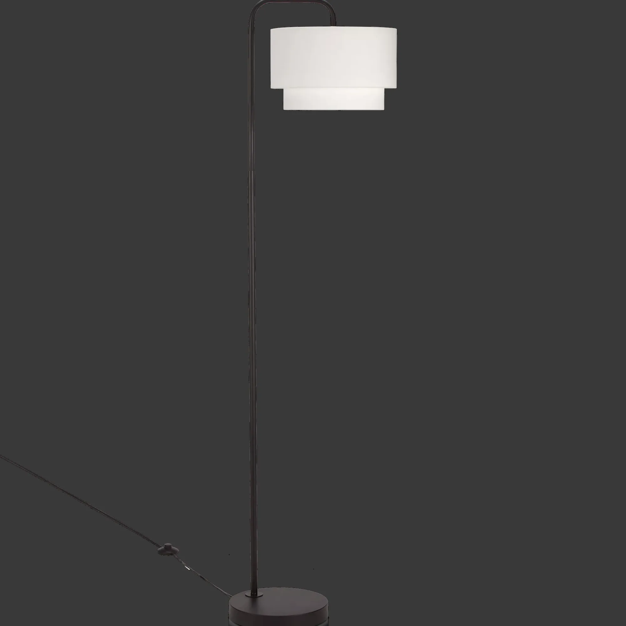 Clearance Bouclair Metal Floor Lamp with White Shade