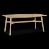 Hot Bouclair Mid-Century Modern Natural Wood Dining Table
