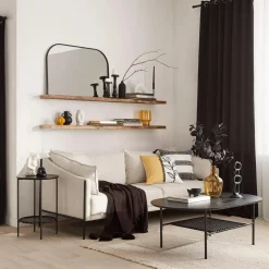 Sale Bouclair Modern Candle Holder in Black Metal