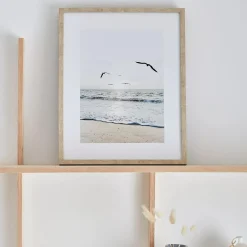 Outlet Bouclair Morning at the Beach Framed Canvas