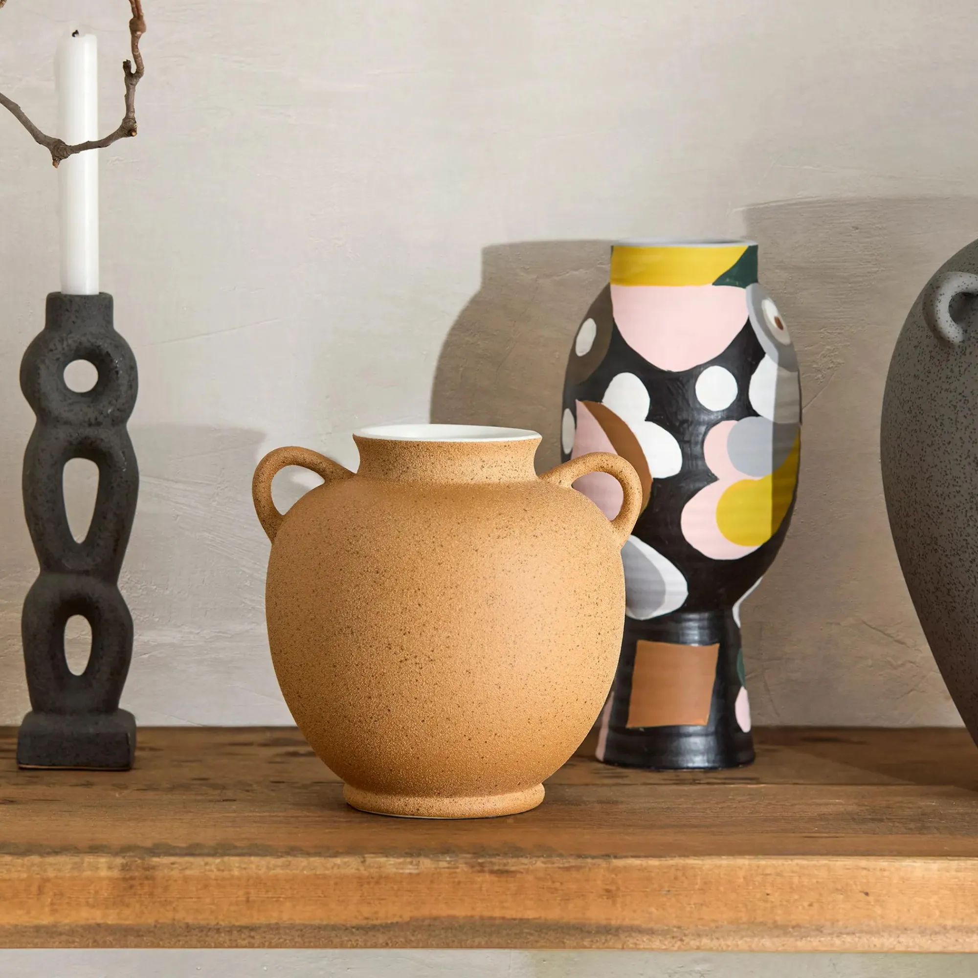 Outlet Bouclair Multi-colour Hourglass Table Vase