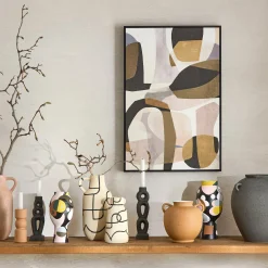 Outlet Bouclair Multi-colour Hourglass Table Vase