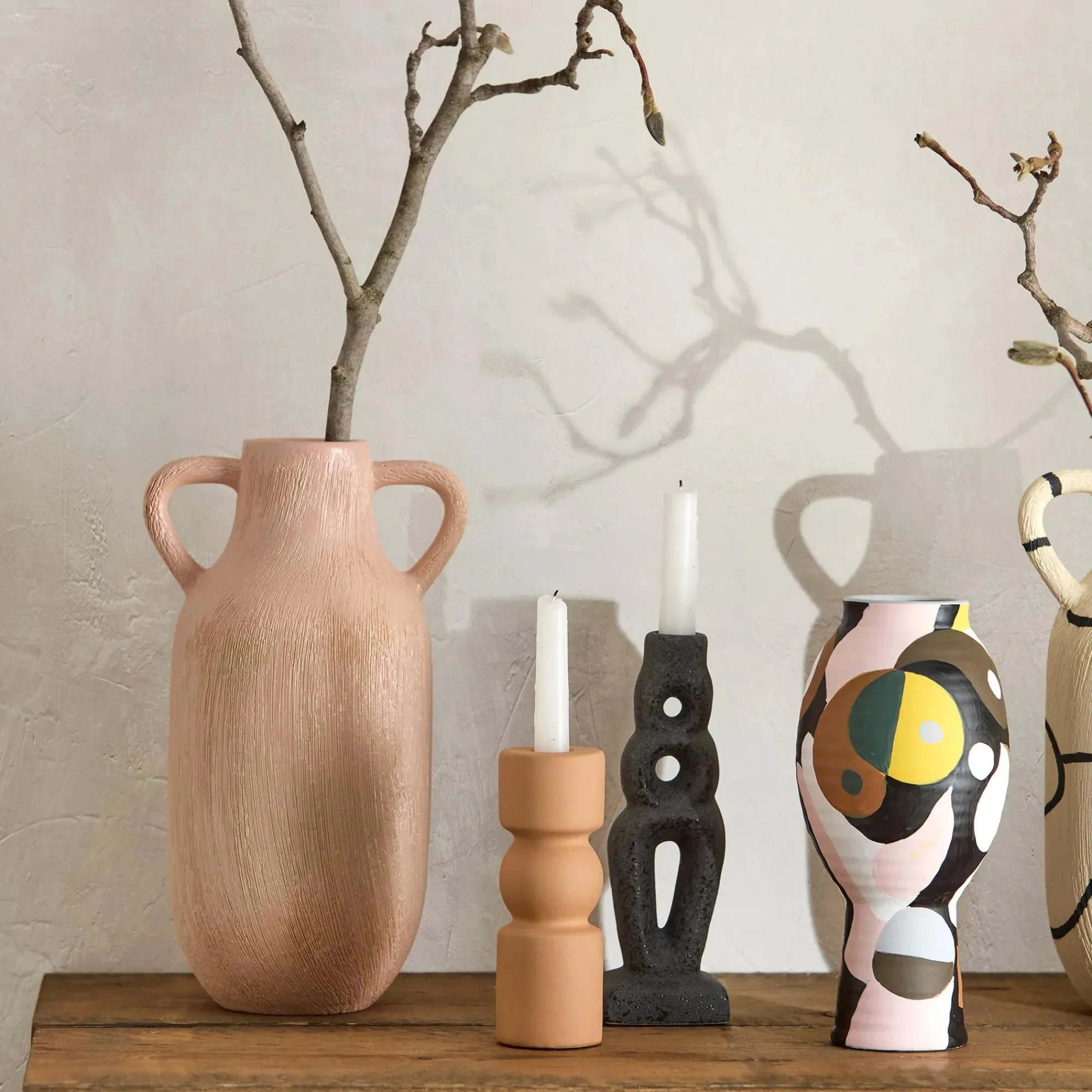 Outlet Bouclair Multi-colour Hourglass Table Vase