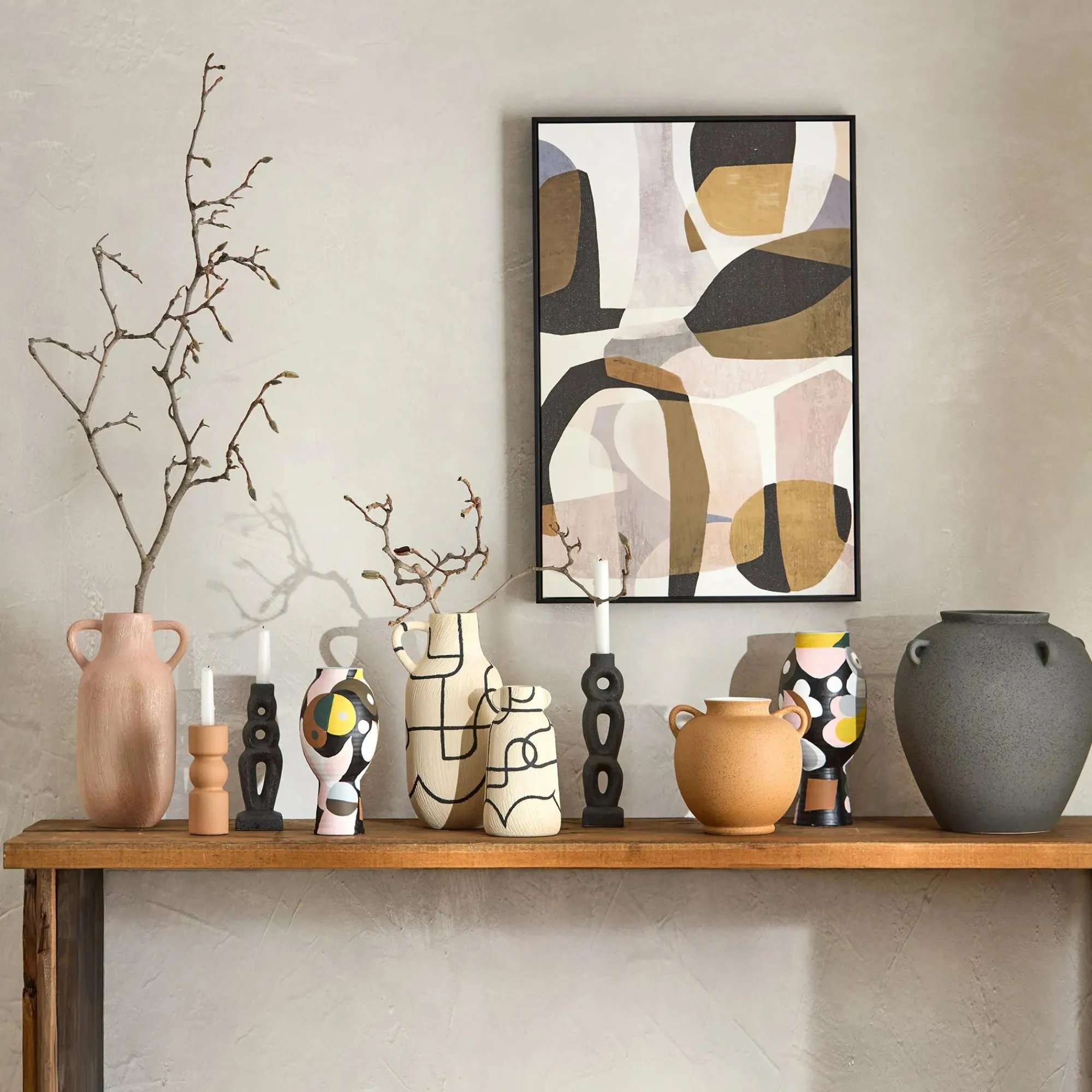 Outlet Bouclair Multi-colour Hourglass Table Vase